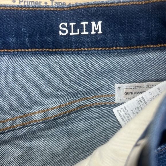 Madewell Mens Slim Jeans 34x30 Blue Medium Wash CoolMax All Season MA265 FA20 - Picture 5 of 10